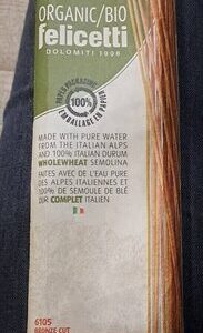 Spaghetti wholewheat (Felicetti), 454G