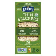 Rice Crackers Thin Herbs Org (Lundberg), 167g