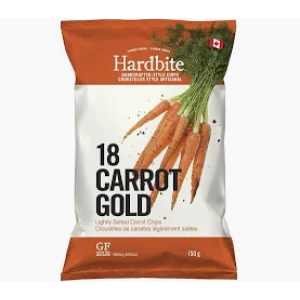 Carrot Chips Black Salt (Hardbite), 150g