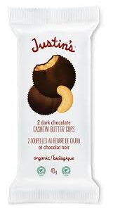 Dk Choc Cashew Butter Cups Org (Justin’s), 40g
