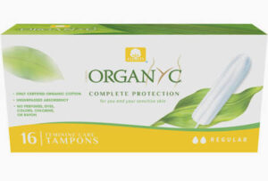 Tampons No-Applic Reg Org Cotton (Organyc), 16ct