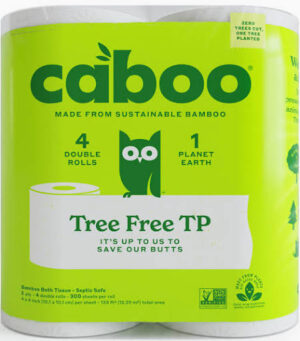 Toilet Paper Biodegr 2-Ply (Caboo), 4x300