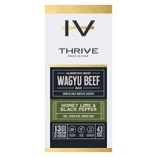 Wagyu Beef Bar lime/pepper (Thrive), 43g