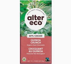 Choc Bar Dark Quinoa (AlterE), 80g